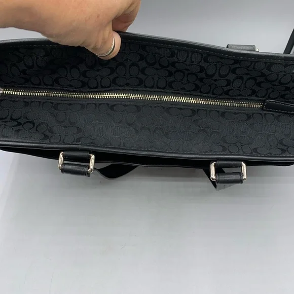 COACH Black Laptop Bag All Over Print - Picture 9 of 15